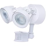 Nuvo照明65 /208 2ライト9 – 1 /4 "ワイド統合LEDアウトドアデュアルヘッド洪水、 ホワイト 65/208