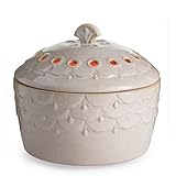 スカラップアイボリーCandle AireファンFragrance Warmer