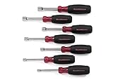 Apex Tool Group 82765 7 Pc. Sae Full Hollow Shaft Cushion Grip Nut Driver Set