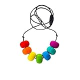 Teething Bling Rainbow Chunky Teether Necklace by Teething Bling [並行輸入品]