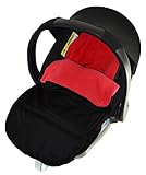 Universal Car Seat Footmuff To Fit Mamas And Papas Cybex Aton Car Seat Fire Red by For-your-Little-O