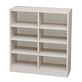 アイリスオーヤマ ラック スペースフィット 幅80×奥行29×高さ90cm オフホワイト S-SFR9080