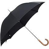 [フォックスアンブレラズ] FOX UMBRELLAS メンズ 高級長傘 ブラック GM1 POLISHED HARDWOOD HANDLE BLACK [並行輸入品]