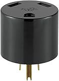 Eaton 1264-BOX 30-Amp 2-Pole 3-Wire 125-Volt Heavy Duty Grade Travel Trailer Receptacle Adaptor Plug