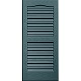 Vantage 0114031990 14X31 Louver Arch Shutter/Pair 990, Wedgewood Blue [並行輸入品]