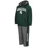 幼児用NCAA Michigan State Spartans Boys Punter Fleece Hoodie andスウェットパンツセット(チームカラー)