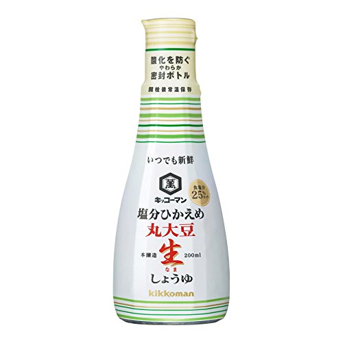 いつでも新鮮 塩分ひかえめ丸大豆生しょうゆ 200ml×3個