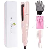 Miropure ストレートヘアアイロン ストレート&カール両用 最新赤外線技術 髪に優しい 6段階温度調節 プロ仕様220℃【24ケ月保証期間】 日本語説明書付属