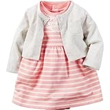 Carter's(カーターズ) 2ピースドレス&カーディガンセット ピンク ワンピース 12ヶ月【並行輸入】