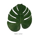 Artificial Tropical Green Plant Leaves Hawaiian Luau Party Jungle Beach Theme Decorations for Birthd