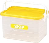 和泉化成 カラフル スキップコンテナM型 イエロー (38.3×25×高22cm)