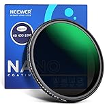 NEEWER 82mm可変NDフィルター ND3-ND1000 1.5-10リミテッドストップ ニュートラルデンシティフィルター HD光学ガラス 両面30 層ナノコーティング 防水/耐スクラッチ/アルミフレーム