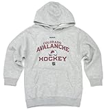 Reebok Colorado Avalancheグレーロッカーフード付きスウェットシャツ Yth Small グレー