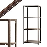 スマートラック NSTR-537 幅60×奥行45×高さ150cm 4段 ブラウン 40㎏/段