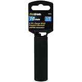 Pro-Grade 14672 1/2-Inch Drive with 6 Point Deep 15mm Impact Socket [並行輸入品]