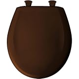 Bemis 200SLOWT 348 Round Closed Front Toilet Seat, Swiss Chocolate [並行輸入品]