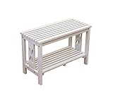 CLOVER 玄関ベンチ 幅60cm ホワイトウオッシュ　VTM-03WW