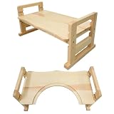WEIMALL トイレステップ 子供 木製 高さ調整 トイレ踏み台 踏み台 耐荷重200kg トイレステップ台 トイレトレーニング 便座補助台 幼児 キッズ 子ども 安全 安心設計 角丸設計 滑り止め加工 組み立て簡単 腰かけ テーブル （ナチュラル)TAA003NA