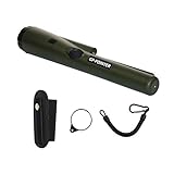 Liebeye 金属探知機 高感度 自動ポインター 防水 プロ 精密金属探知器 ホルスター クリップ付き 静的アラーム armygreen