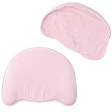 AQshop ベビーまくら 向き癖 絶壁 寝返りうつ伏せ 防止 枕 快眠 メモリークッション ピロー 枕カバー 2枚付 32×25×5cm（新生児 0〜12ヶ月向け）【メーカー90日保証付】 (ライト