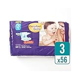 赤ちゃん超乾燥サイズ1パック3おむつ不可欠パック56 (Carrefour) (x 6) - Carrefour Baby Ultra Dry Size 3 Nappies Essential Pac