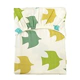 baby.e-sleep(ベビーイースリープ)×QUARTER REPORT ピジョンベビーダブルガーゼフィットシーツ(エメラルド ダブルガーゼ) 70×120cm