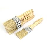 uxcell　ペイントブラシ　絵画ブラシ　オイルペイントブラシペン　柔らかい毛　絵画デッサン　3.8cmの幅さ　5個