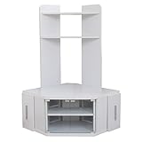 テレビ台 テレビボード コーナー ハイタイプ ホワイト 大型テレビ対応 TCP302-N-WH J-Supply