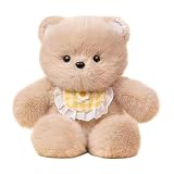 ぬいぐるみ くまの人気ベア ランニングベア ぬいぐるみ テディベア ぬいぐるみ リアル 揺らすと走る動き再現 超柔らかい素材 20x40cm プレゼント用 ホワイト/ブラウン 4歳以上向け
