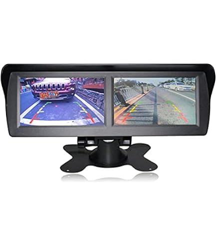 Amazon.co.jp: 4.3インチ ツインモニター 2画面 バックカメラ 20m配線