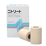 ニトムズ ニトリート EBHテープ スポーツテープ 多巻パック 伸縮 薄手 手で切れる 軽い圧迫 ケガ対策 はがれにくい ベージュ 幅75mm×長さ4.5m(伸尺) [4巻入] EBH-75