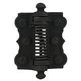 a29 Iron春ヒンジ、ナチュラルブラックアイロン仕上げ、2のセット