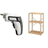 『電動ドライバー 充電式 RD110-W ホワイト』と『ラック ウッディラック 幅60.8×奥行35×高さ91cm WNK-5509』のセット