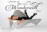 You Are My Wonderwall Song Music Lyrics Vinyl Wall Art Sticker Decal by decal for room [並行輸入品]
