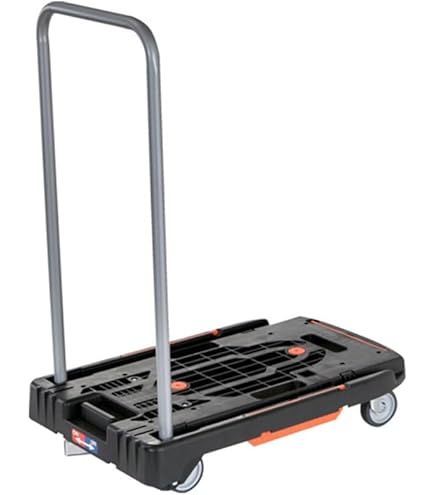 トラスコ中山 樹脂台車 カルティオ (新型) 折畳 スチールストッパー付