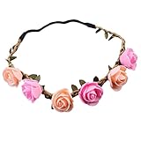 Baoblaze 赤ちゃん　ヘッドバンド　タイバック　フラワー　花　キッズ　クラウン　ヘッドバンド　結婚式 出産祝い プレゼント