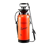 散水機 噴霧器 蓄圧式 スプレー プレッシャー式 手動式 8L 肩掛け 軽量 ポータブル コンパクト 簡単作業 水 殺虫 除草剤 洗車 ハウス 窓 園芸 ◇SP-8L