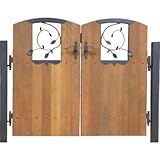 門扉グローブゲート ナチュラル 両開きタイプ(支柱付) 幅700×高さ1200×奥行35mm×2枚