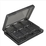 3ds ソフトケース 22 カード容量 収納 メモリーカード スタイラス キャリングケース 携帯 ゲームカード 3DS ソフト (ブラック)