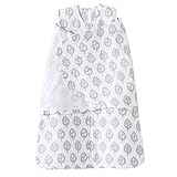 Halo 100% Cotton Muslin Sleep Sack Swaddle, Gray Tree Leaf, Small
