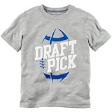 カーターズ Carter's/ ドラフトピックグラフィックティ グレー トップス半袖Tシャツ 5歳【並行輸入】
