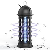 電撃殺虫器 蚊取り器 UV光源誘引式+電撃二合一 捕虫器 超静音 無害 6W超省エネ 臭いや煙なし 薬剤不要 電池不要 害虫駆除器 吊り下げ