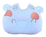 出産祝い　ベビー用品　新生児　赤ちゃん用のまくら　枕頭の形が良くなる　定番のドーナツ枕　ベビーまくら　快適　抗菌　柔らかい　眠るに優れる　（カウ・ブルー）