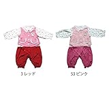 【SiShuNon/シシュノン】チェリー プリントベストキテル風カバーオール カバーオール チェリー 80 3 レッド