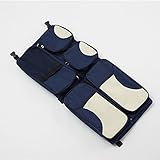 URIJK ベビーベッド 折りたたみ 簡易ベビーベッド マザーズバッグ ショルダーバッグ 持ち運びに便利 ベッドインベッド 多機能 大容量 収納でき 旅行 お出かけ (ダークブルー)