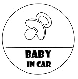 BABY IN CAR　おしゃぶりデザイン　防水・車両OKカッティングステッカー　STK770-BICHB