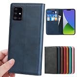 Galaxy A51 5G ケース 手帳型 適用 SC-54A docomo SCG07 au 通用 GalaxyA51 5G カバー A51ケース SC54A 手帳型ケース SCG07カバー GalaxyA515Gケース 手帳 ギャラクシーA515G スマホケース ぎゃらくしー A51 5G GalaxyA51ケース ぎゃらくしーA51ケース galaxy a515g カバー 手帳型 【GoKIGIoD】 財布型 カード入れ 携帯カバー マグネット式 留め具 側面搭載 スタンド機能 レトロ ネイビー