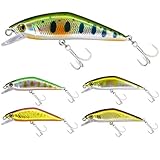[青嵐ルアー]トラウト ルアー 渓流 シンキングミノー 52mm 5g セット イワナ ヤマメ ニジマス