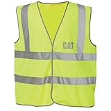 (キャタピラー) Caterpillar C1322024 メンズ 高視認性 蛍光/夜光/光反射 安全 セーフティーベスト 男性用 (L) (黄色)