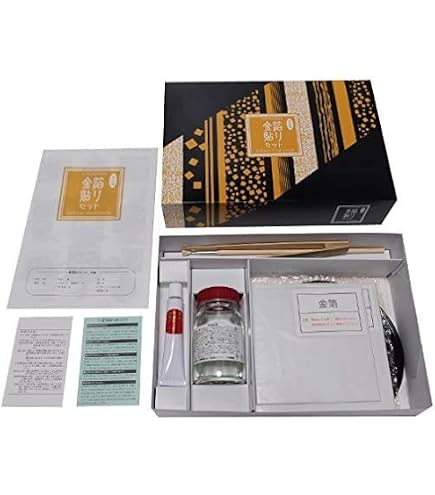 Amazon | 純金箔 金箔 工芸用 24K 10枚 日本製の金箔 金沢 金色